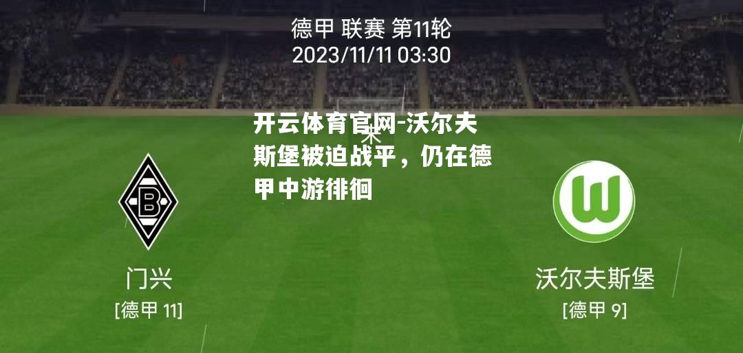 沃尔夫斯堡被迫战平，仍在德甲中游徘徊