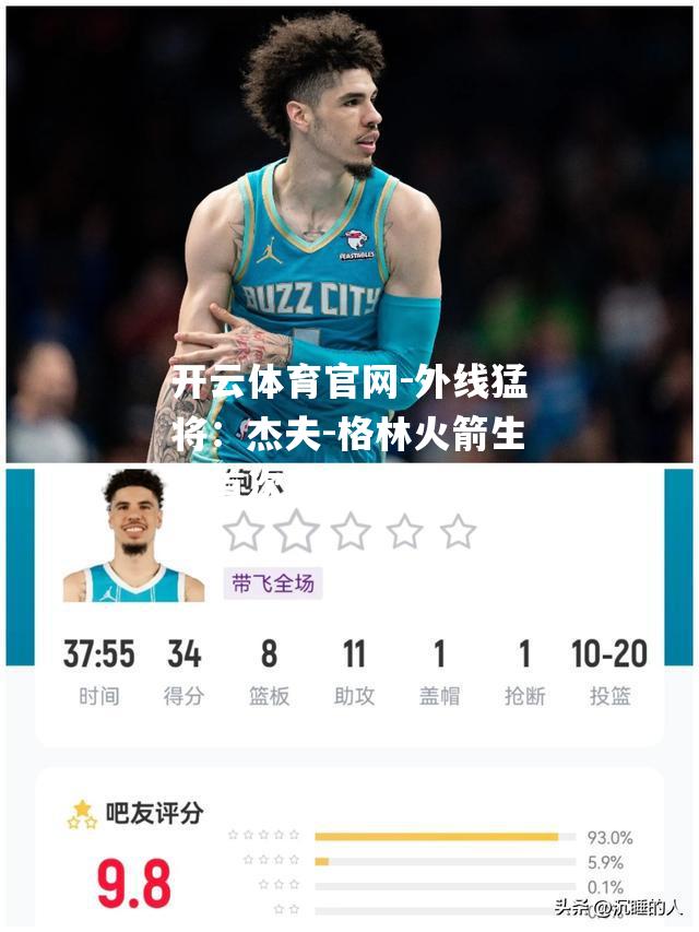 外线猛将：杰夫-格林火箭生涯首次砍下+得分